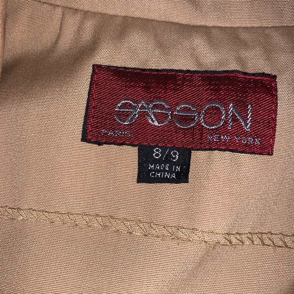 Sasson Paris New York Brown Tan Shirtdress - Picture 10 of 12